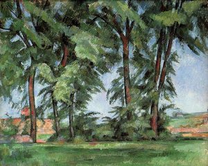 Yüksek Ağaçlar Jas De Bouffan'da — Paul Cézanne