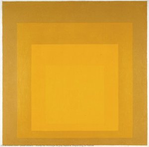 Study For Homage To The Square. Departing In Yellow — Josef Albers