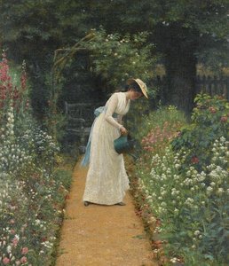My Lady's Garden — Edmund Blair Leighton