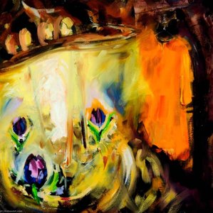 Fountain Lamp And Rose — Medina Ann Hammad