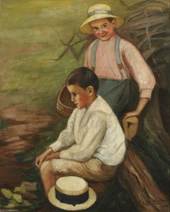 Two Mischievous Boys — Georges Van Houten