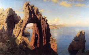 Natural Arch At Capri — William Stanley Haseltine