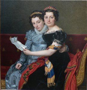 Le Sorelle Zénaïde E Charlotte Bonaparte — Jacques-louis David
