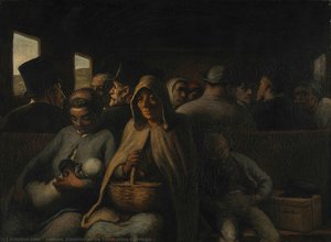 The Third-class Carriage — Honoré Daumier