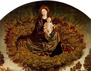 The Burning Bush (detail) — Nicolas Froment