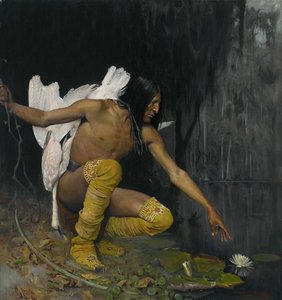The Indian And The Lily — George De Forest Brush