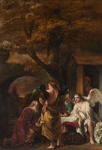 Abraham Receiving The Three Angels — Ferdinand Bol