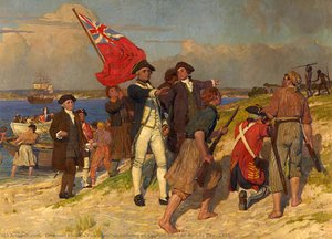 Aterrizaje De Cook En Botany Bay — Emanuel Phillips Fox