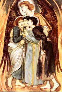 Shadrach Meschach And Abednego Preserved From The Burning Fiery Furnace — Simeon Solomon