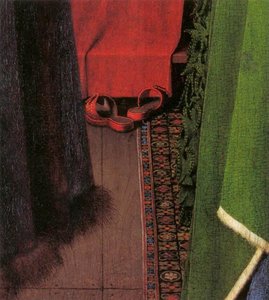 Portrait De Giovanni Arnolfini Et Sa Femme (détail) — Jan Van Eyck