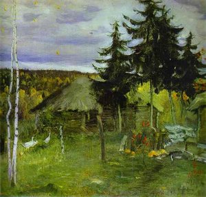 Autumn In A Village — Mikhail Nesterov