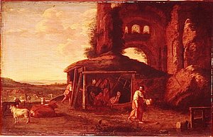 L'adoration Des Bergers — Cornelis Van Poelenburch