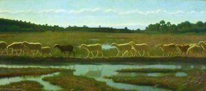 The Mirror Of Life That Which The First One Does, The Others Follow — Giuseppe Pellizza Da Volpedo