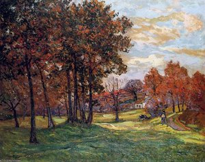 Autumn Landscape At Goulazon, Finistere — Maxime Emile Louis Maufra