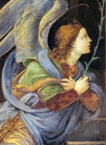 Annunciation (detail) — Filippino Lippi