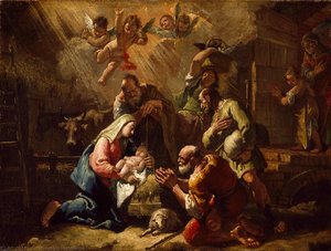 The Adoration Of The Shepherds — Francesco Fontebasso