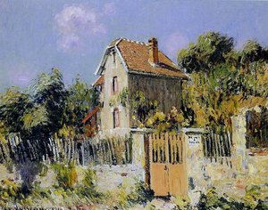 House With A Red Gate — Gustave Loiseau
