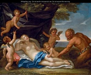 Jupiter And Antiope — Carlo Maratta