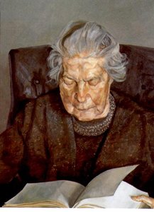 The Painter's Mother Reading — Lucian Freud
