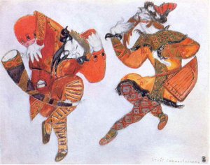 Clowns Skula And Yeroshka — Nicholas Roerich
