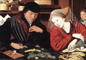 The Banker And His Wife — Marinus Van Reymerswaele