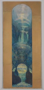 Design For A Single Light Window — Louis Comfort Tiffany