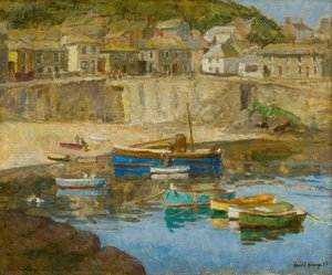 Mousehole Harbour — Harold Harvey
