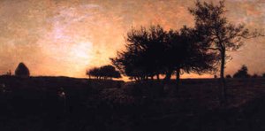 Sunset — Charles-françois Daubigny