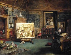 John Phillip, Artist, In His Studio — John Ballantyne
