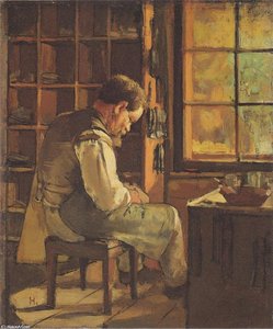The Cobbler By The Window — Ferdinand Hodler