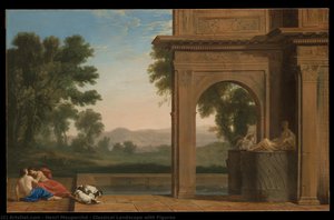 Classical Landscape With Figures — Henri Mauperché