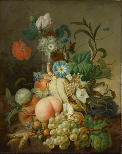 Still Life With Flowers And Fruit, Jan Evert Morel (i), 1800 - 1808 — Jan Evert Morel