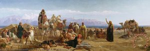 Early Morning In The Wilderness Of Shur — Frederick Goodall