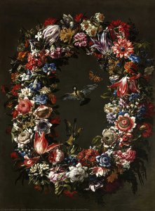 Garland Of Flowers, Birds And Butterflies — Juan De Arellano