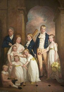 Thomas Tyndall With Wife And Children — Thomas Beach