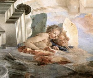 The Wind (detail) — Giambattista Tiepolo