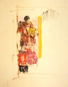 Concertina Player And Two Children — Joan Kathleen Harding Eardley
