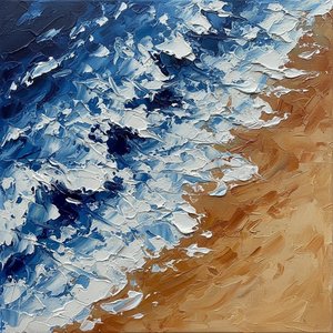 Efemerne Plime Oker I Ceruleana U Monumentalnoj Impasto Studiji