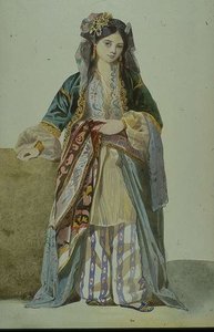 Turkish Woman (annetta) Smyrna — Charles Gabriel Gleyre