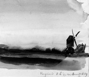 Sunset On Vaugirard, A Windmill On The Right — Paul Huet