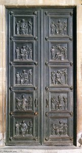 Bronze Doors Of The New Sacristy — Maso Di Bartolommeo