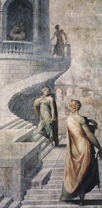 English Bathsheba Goes To King David — Francesco De' Rossi