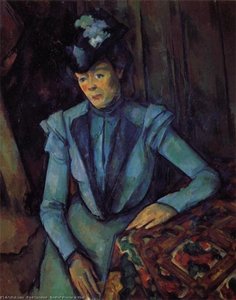 Sedeta Ženska V Modri Obleki — Paul Cézanne