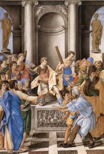 Elymas Struck Blind By St Paul Before The Proconsul Sergius Paulus — Julije Klović