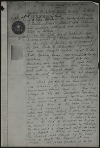 Photostat Copy Of Sworn Statement Made By Kevin Barry At Mountjoy Prison Sworn Statement By Kevin Barry: Page 1 — Kevin Barry