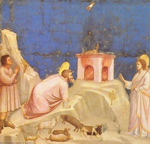 Oferenda Sacrificial De Joaquim — Giotto Di Bondone