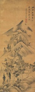 Lonely Trees In An Isolated Village — Dong Qichang