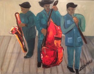 Three Musicians — Martha Gladys Chávez Cossío De Ocampo