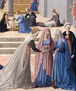 The Birth Of The Virgin (detail) — Fra Carnevale