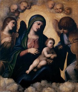 Madonna And Child In Glory — Antonio Allegri Da Correggio